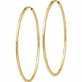 thumbnail image 2 of 10K Yellow Gold Polished Endless Tube Hoop Earrings (42 X 42) Made In Peru 10t967, 2 of 5