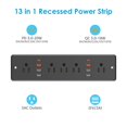 thumbnail image 2 of Power Strip HHSOET 13 en 1 empotrado con USB, 6 enchufes AC, cable de 6 pies, 2 of 7