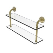 Remi Collection 22 Inch Two Tiered Glass Shelf