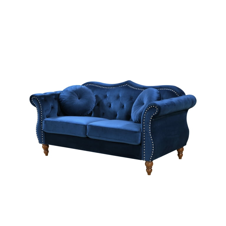 Tommy classic nailhead chesterfield 2 piece living room set deals