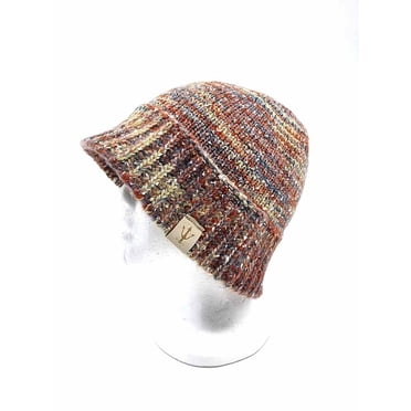 Mixed Multicolor Winter Knit Bucket Hat