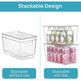 thumbnail image 3 of 8 Pack Clear Stackable Storage Bins with Lids,XLarge Plastic Containers with Handle for Pantry Organizer and Storage,Perfect for Kitchen,Fridge,Cabinet, Closet,Bathroom Organization, 3 of 5