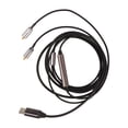 thumbnail image 1 of Cable de auriculares tipo C a MMCX Cable de auriculares de cobre libre de oxígeno profesional Reemplazo para SE215 315 535 846, 1 of 12