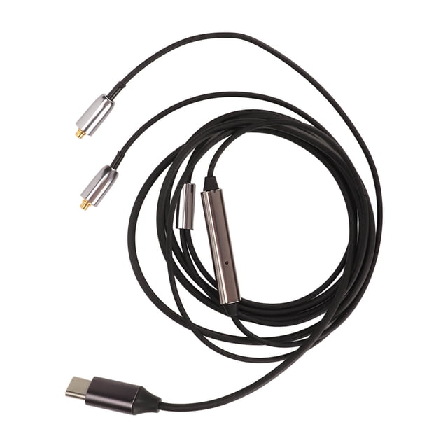 Cable de auriculares tipo C a MMCX Cable de auriculares de cobre libre de oxígeno profesional Reemplazo para SE215 315 535 846