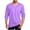 Light Purple, variant on YODETEY Men's Long Sleeve Notch V-Neck T-Shirt,Classic Solid Color Basic Crew Shirt,Big and Tall Light Purple,Size M-5XL