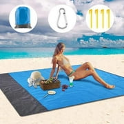 Beach Blanket,Sand-Proof Beach Mat, 140cm x 210cm Waterproof and Quick-Drying Outdoor Picnic Mat,Portable Outdoor Beach Mats Are Light And Durable,Suitable For Travel,Camping,Hiking