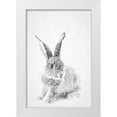 thumbnail image 1 of Fay, Mela 11x14 White Modern Wood Framed Museum Art Print Titled - White Bunny I, 1 of 4