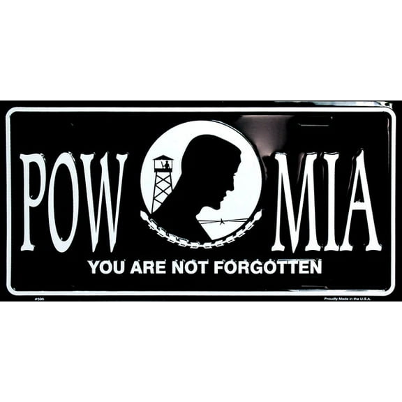 Hangtime POW MIA 6x12 License Plate