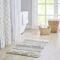 thumbnail image 2 of Grey Woven Texture Stripe Bath Rug – 20x32" Soft Absorbent Bathroom Rug for Shower & Tub Area, 2 of 12