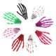 thumbnail image 3 of 8 horquillas fluorescentes con forma de hueso de mano para Halloween con forma de garra fantasma, 3 of 6