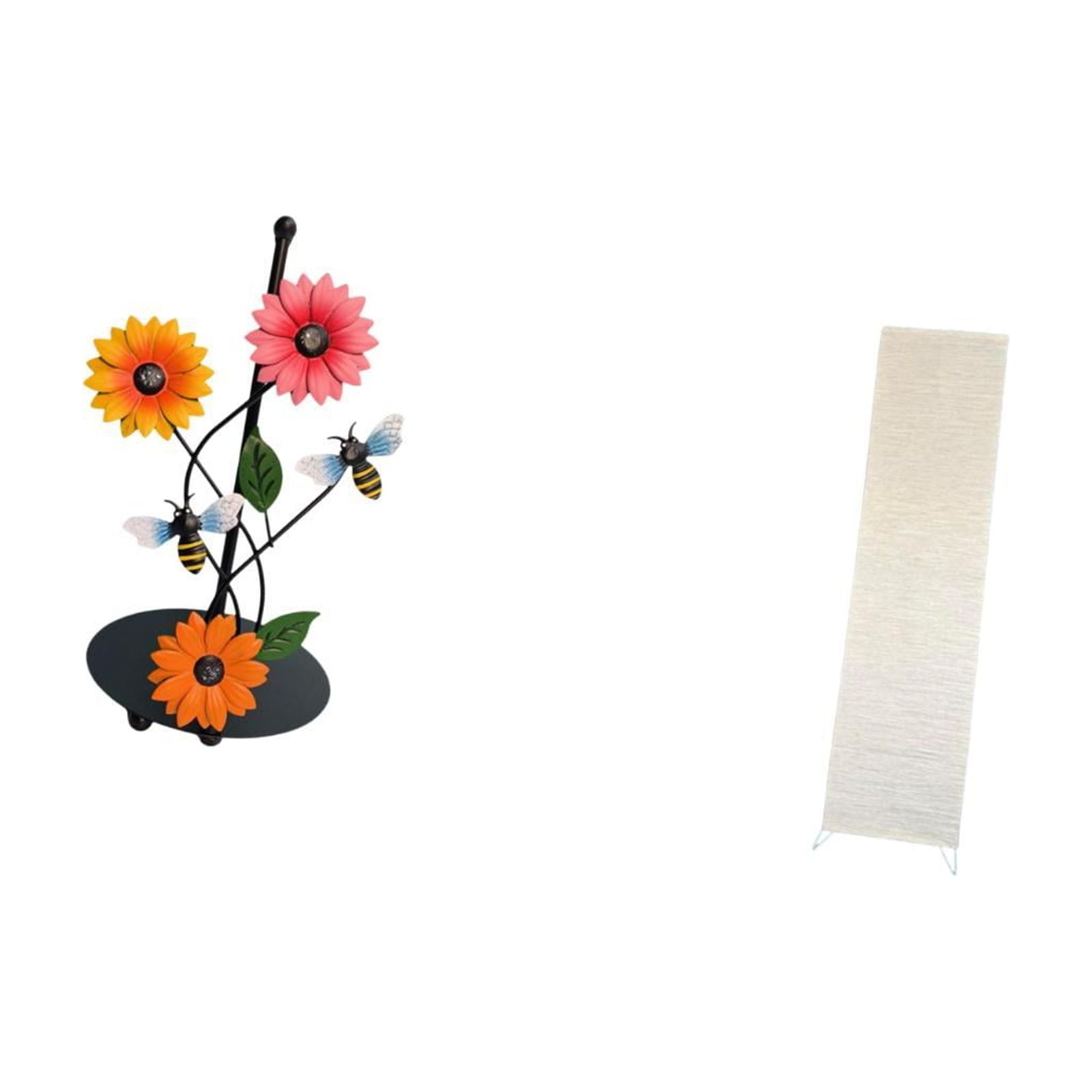 Fiocias Toilet Paper Holder Paper Towel Holder Countertop Floor Lamp Shade Minimalist Lampshade Iron Paper Material Suitable for Study Room Bedroom Living Roo