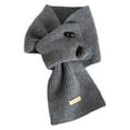 thumbnail image 1 of Guardurnaity Chal de punto con hebilla de vaca, lana pura, aspecto cálido y moderno, botón, fácil de probar, versátil, ideal para mujeres. Accesorios de disfraces gris, 1 of 6