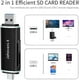 thumbnail image 3 of Lector de tarjetas SD USB, adaptador de lector de tarjetas de memoria USB 3.0 con conector doble USB C - Compatible con SD/Micro SD, 3 of 4