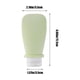 thumbnail image 4 of Set de botella de viaje de silicona de 90 ml | Envase portátil con tapa abatible para champú, gel de ducha y cosméticos | Dispensador de artículos de aseo reutilizable y a prueba de fugas (1 unidad), 4 of 7
