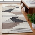 thumbnail image 2 of SAFAVIEH Kenya Comhgham Geometric Runner Rug, Black/Ivory, 2'3" x 10', 2 of 8