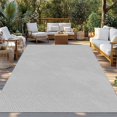 thumbnail image 2 of Grey Outdoor Rug 4x6 Ft - Reversible Patio Rug Outdoor Camping Rugs, Vintage Leather Patterned Texture Solid Modern Washable Indoor Outdoor Area Rugs, Non-Slip Outdoor Carpet Runner for Deck/Porch, 2 of 8