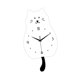 thumbnail image 3 of Reloj de pared de péndulo de gato lindo y moderno adorno colgante de pared reloj decorativo para la cocina decoración del hogar interior, 3 of 9