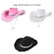 thumbnail image 3 of Jumpingount Sombrero de vaquero de discoteca de tela, accesorio de moda para salidas nocturnas elegantes, sombrero de vaquera, sombrero de campo, Sombreros Rosa, 3 of 6
