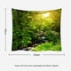 thumbnail image 2 of Tapiz de bosque brumoso, tapiz de árbol verde Natural, tapiz de paisaje, dormitorio, sala de estar, dormitorio, 2 of 5
