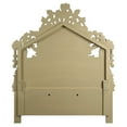 thumbnail image 5 of Acme Bernadette Eastern King Bed White Synthetic Leather & Gold, 5 of 5