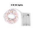 thumbnail image 4 of Christmas LED String Light Warm White  Tree Lamp Decoration Battery Powered Outdoor Lighting Kit  5m  50 LED Beads, 4 of 10