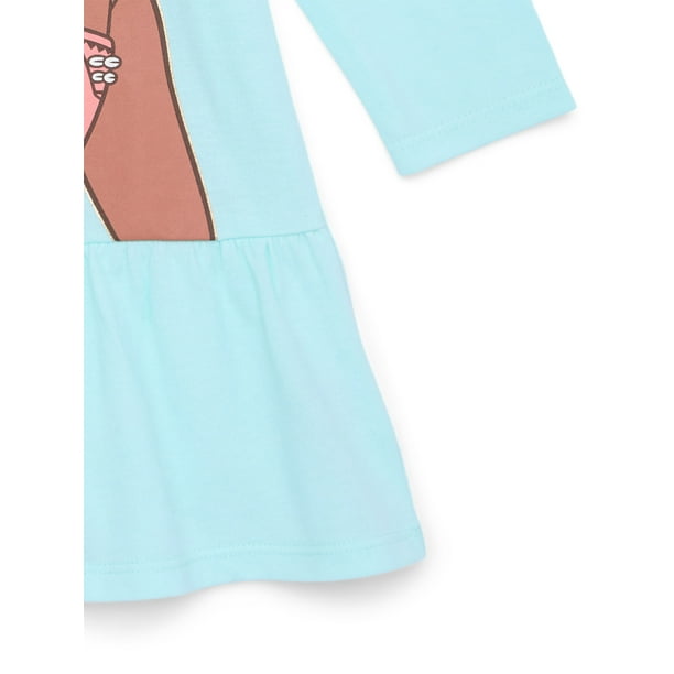 Moana Toddler Girls Drop Waist Graphic Print Dress with Long Sleeves, Sizes 12M-5T - Walmart Business Supplies Moana Toddler Girls Drop Waist Graphic Print Dress with Long Sleeves, Sizes 12M-5T - Walmart Business Supplies