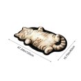 thumbnail image 3 of Hometravel Cute Kitten-Shaped Floor Mat, Washable Plush Area Rug 16x47 Inch, Non-Slip Soft Carpet for Bedroom, Living Room, Entryway, 3 of 9