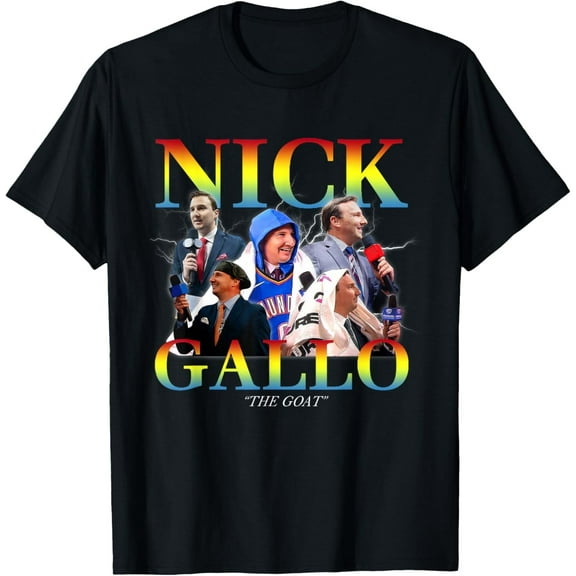 Velto Nick Gallo GOAT Fan Design T-Shirt All Size S-5XL