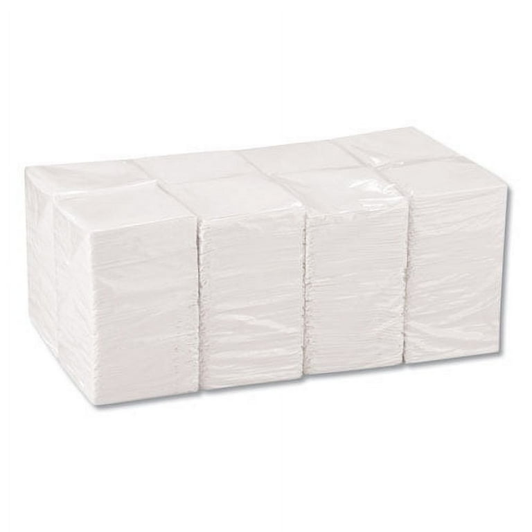 Beverage Napkins, Single-Ply, 9 1/2 x 9 1/2, White, 4000/Carton Beverage Napkins, Single-Ply, 9 1/2 x 9 1/2, White, 4000/Carton