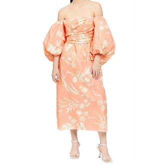 chinese dress ladies Frances Valentine Floral Printed Slim Maxi Dress – White Chocolate Couture main image 1