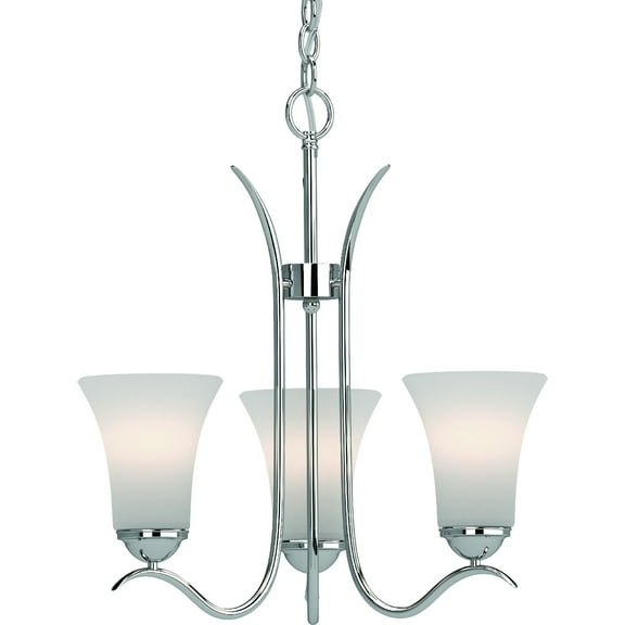 Volume Lighting Alesia 3-Light Indoor Polished Nickel Chandelier