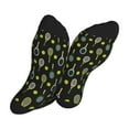 thumbnail image 5 of Pofeuu Tennis Rackets Print Crew Socks, Adult Running Hiking Socks for Youth and Adult, 5 of 7