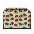 thumbnail image 2 of Picia Red Ladybugs And Leaf Print 4 Slice Toaster Cover , Toaster Protector Dustproof Kitchen Appliance Cover, Kitchen Appliance Dustproof Protector, 2 of 7