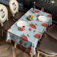 thumbnail image 2 of Trawberry Plants Fruit Flower Leaf Rectangle Tablecloth 60"x120",Waterproof Polyester Rectangle Table Cloth, Wipeable Spillproof Polyester Tablecloth for Dining, Camping, Indoor and Outdoor, 2 of 6