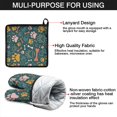 thumbnail image 7 of Paw Prints and Bones Kitchen Oven Mitt and Pot Holder Sets 4 Pcs for Baking, Cooking and Grilling, Heat Resistant Up To 392 °F, 7 of 7