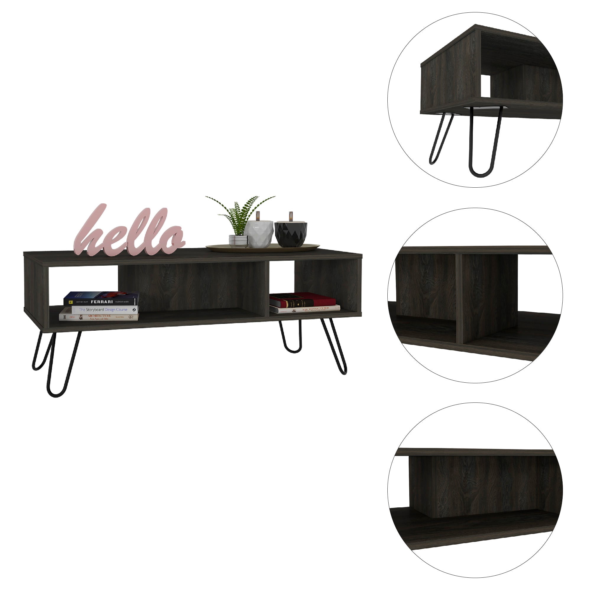 Boahaus Nápoles Coffee Table (Espresso)