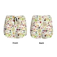 thumbnail image 3 of Balery Fall Animals Pattern Women's Running Shorts with Liner 2 Pockets Elastic Workout Athletic Gym Yoga Shorts-XX-Large, 3 of 7