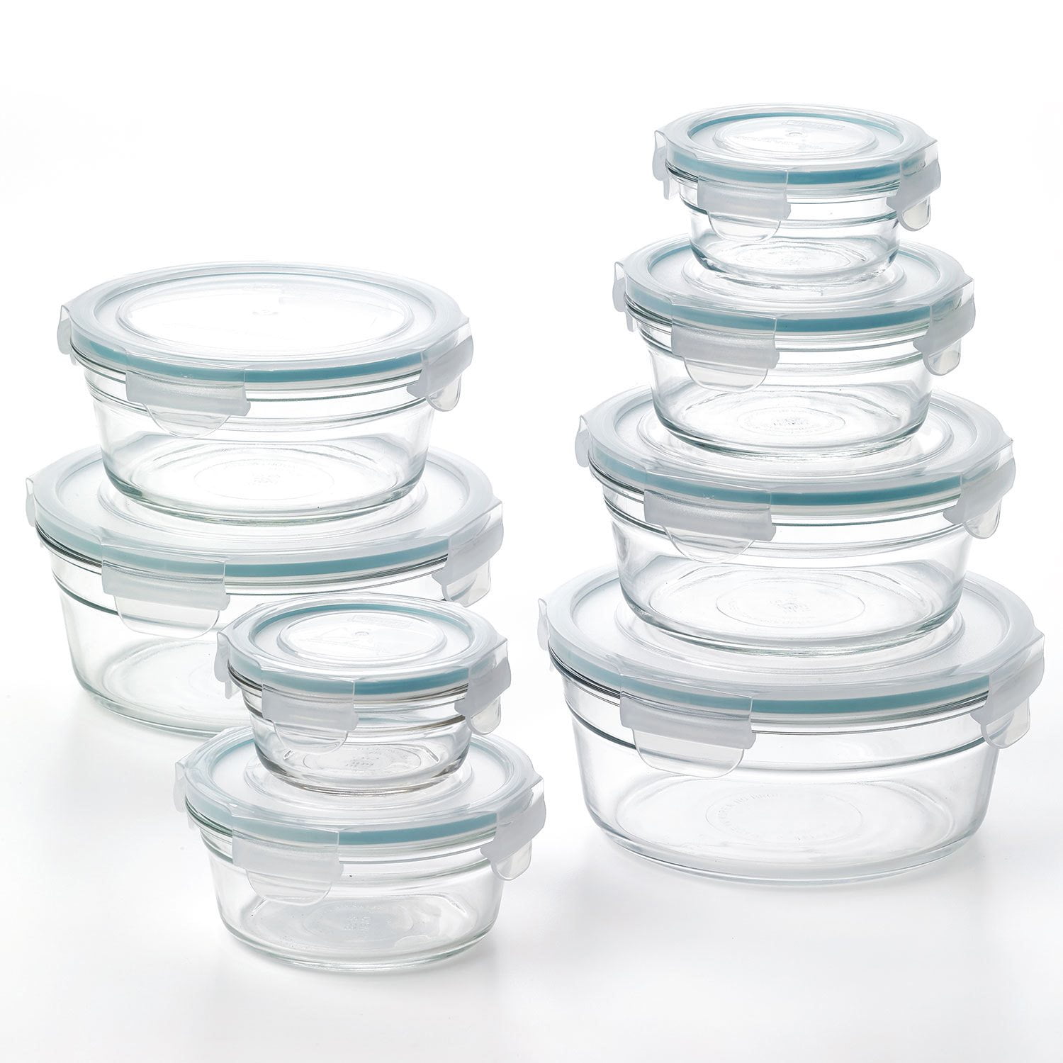Member's Mark 16-Piece Round Shape Glass Food Storage Set by Glasslock - Samsclub.com
