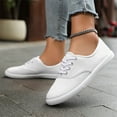 thumbnail image 6 of Women's Canvas Sneakers - Lightweight Walking Shoes & Solid color casual shoes, 6 of 7
