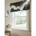 thumbnail image 6 of Curtain Valance for Windows,Gray Gradient Marble Gold Stripe Kitchen Valances Rod Pocket Short Curtains,Luxury Modern Art Window Treatment Panel for Bedroom Bathroom 42"x18", 6 of 7