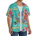 thumbnail image 2 of Kdxio Men'S Hawaiian Shirt For Men Short Sleeve Shirt Cartoon Map Of Europe Summer Casual Holiday Beach Button Down T-Shirts, 2 of 5