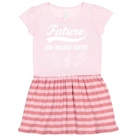 

Inktastic Future Sign Language Teacher Gift Toddler Girl Dress