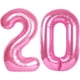 thumbnail image 1 of Globo Kelfuoya Número 20 Rosa de 40" de Papel Metálico Mylar, 1 of 8