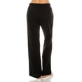 thumbnail image 4 of Women's Black Beachside Palazzo Linen Pants, 4 of 4
