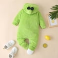 thumbnail image 4 of APEXFWDT Baby Girls Boys Bodysuit Clothes Cute Long Sleeve Button Hooded Avocado Romper Jumpsuits Spring Fall Cute Playsuit, 4 of 9
