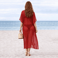 thumbnail image 6 of Miss Lavish London Women Ladies Hand Embroidered Caftans Beach Cover Ups Kimono Dress – Kaftan Style Maxi Dresses – 139 Red Color - Size UK 10 - 16, 6 of 6
