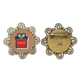 thumbnail image 1 of Christmas Cartoon icono Broche de flores, regalo de joyería para mujeres y niñas Unbranded M, 1 of 3