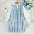 thumbnail image 4 of JUSLIO Dresses for Girls Size4-8 Point Collar Bow Casual Girls Dress Winter Long Sleeve Holiday Party Dresses, 4 of 7