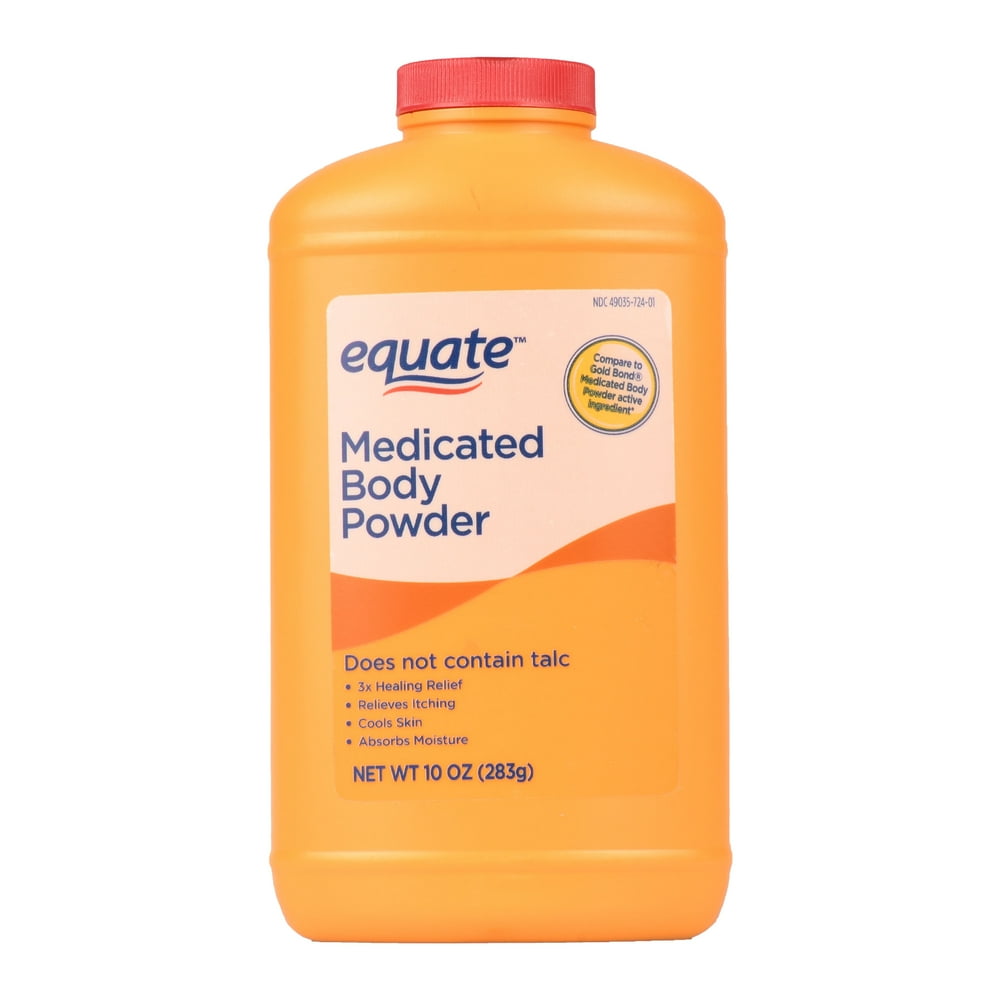 Equate, Medicated Body Powder, 10 Oz.
