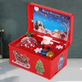 thumbnail image 1 of Navidad Santa Claus música de Navidad Iluminación para la decoración para la lámpara LED para la de año Acción rojo Yotijar Caja de música, 1 of 10